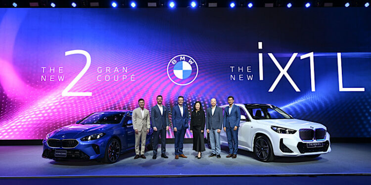 บีเอ็มดับเบิลยู ประเทศไทย เผยโฉมบีเอ็มดับเบิลยู iX1 รุ่นฐานล้อยาวที่มาพร้อมเทคโนโลยีพลังงานไฟฟ้า และบีเอ็มดับเบิลยู ซีรีส์ 2 Gran Coupé ใหม่ มอบความแตกต่างอย่างมีสไตล์