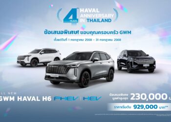 GWM จัดแคมเปญสุดยิ่งใหญ่ “GWM HAVAL H6” ฉลองความสำเร็จครบรอบ 4 ปี สู่การเป็น SUV ขวัญใจคนไทย มอบ 3 ข้อเสนอพิเศษ ลูกค้าเก่ารับส่วนลดเพิ่ม 20,000 บาท