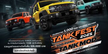 GWM เตรียมฉลองส่งมอบ NEW GWMTANK 300 DIESEL ครบ 5,000 คัน เปิดเวทีการแข่งขันรถแต่ง ‘TOP RANK TANK MOD 2025’ สุดยิ่งใหญ่ในไทย!