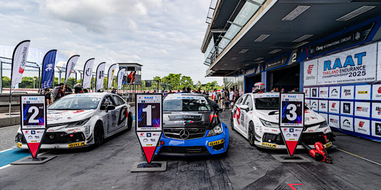 IDEMITSU RAAT THAILAND ENDURANCE CHAMPIONSHIP 2025 ดวลสุดมันส์ “YK Motorsport” เข้าวินสนาม 2 “AIM Motorsport” ปลดล็อคคว้าชัยสนาม 3