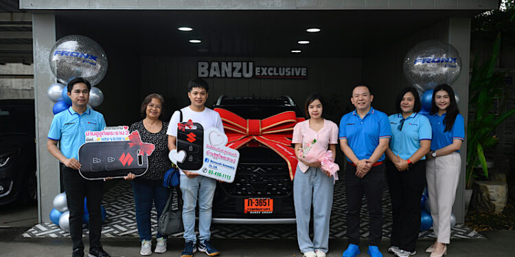 ALL NEW SUZUKI FRONX เริ่มส่งมอบถึงมือลูกค้ากลุ่มแรก ตอกย้ำความเชื่อมั่นผู้บริโภคชาวไทย ยังไว้ใจในคุณภาพและความคุ้มค่า พร้อมเชิญชวนลูกค้าทดลองขับรถยนต์สไตล์สปอร์ตเอสยูวี สัมผัสสมรรถนะสุดเร้าใจและความปลอดภัยครบครัน