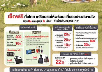 ฮอนด้า เสิร์ฟความอุ่นใจรับลมหนาว ! กับแคมเปญ “Happy Holiday Happy Plus! เที่ยวทั่วไทย คุ้มสบายใจ” บริการตรวจเช็กรถยนต์ฟรีพร้อมแพ็กเกจสุดพิเศษผ่อนสบาย 0% สูงสุด 8 เดือน* สำหรับครอบครัวฮอนด้าทุกคน ที่ศูนย์บริการทั่วประเทศ ระหว่างวันที่ 1 ธ.ค. 68 – 31 ม.ค. 69