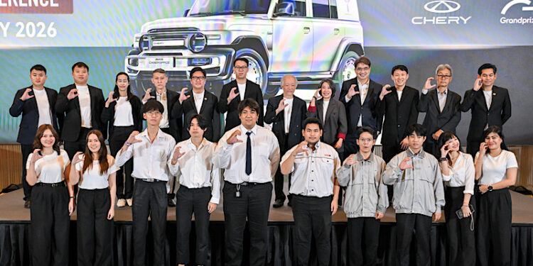 เชอรี ประเทศไทย ผนึกกำลังสมาคมวิศวกรรมยานยนต์ไทย และบมจ.กรังด์ปรีซ์ฯ เปิดเวทีคนรุ่นใหม่ โชว์ไอเดียแต่งรถ ชิงรางวัลกว่า 4 แสนบาท พร้อมบินลัดฟ้าเข้าร่วม WORKSHOP และเข้าร่วมชมงาน Auto China 2026 ณ สาธารณรัฐประชาชนจีน