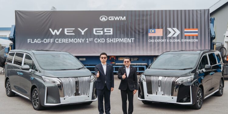 GWM เริ่มส่ง WEY G9 ล็อตแรกจากมาเลเซียสู่ประเทศไทย ยกระดับมาตรฐานรถ MPV หรูเพื่อคนไทย