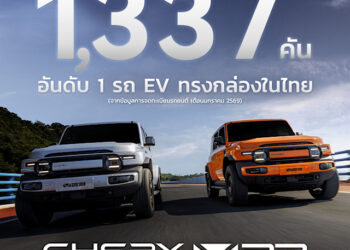 เชอรี ประเทศไทย เร่งเครื่องต้นปี 2569 CHERY V23 ทะลุ 1,300 คัน ครองอันดับ 1  รถยนต์ไฟฟ้าทรงกล่องยอดนิยม 2 เดือนซ้อน