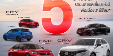 ตอกย้ำความเชื่อมั่น! ฮอนด้า คว้า 5 รางวัล Car of the Year 2026 ชูไลน์อัป e:HEV – The EXCITING Hybrid พร้อมส่งมอบยนตรกรรมที่พร้อมตอบโจทย์ทุกไลฟ์สไตล์
