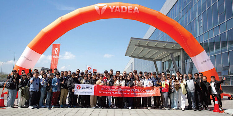 Yadea เปิดฐานผลิตอัจฉริยะฉงชิ่ง โชว์นวัตกรรมและเทคโนโลยีระดับโลก ดึงดูดความสนใจดีลเลอร์ไทย สร้างเครือข่าย Mobility แห่งอนาคต