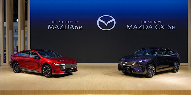 The All-Electric Mazda6e กระแสแรงเกินต้าน ส่งยอดจองมาสด้าครึ่งทางมอเตอร์โชว์ทะลุกว่า 2 พันคัน