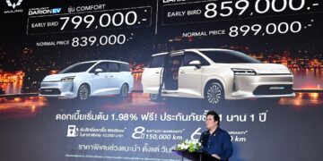 Wuling Thailand รุกตลาดรถครอบครัว เปิดตัว STARLIGHT DARION EV ชูจุดขาย “MPV-VAN 7 ที่นั่ง ประตูสไลด์ สไตล์รถตู้พรีเมี่ยมรุ่นแรกและรุ่นเดียวในไทย ในราคารถเก๋ง”
