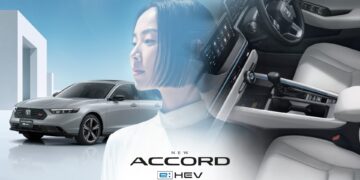 ฮอนด้า แอคคอร์ด อี:เอชอีวี ใหม่ ! สะท้อนตัวตนที่แตกต่างในรุ่น e:HEV RS อัปลุคความสปอร์ตพรีเมียม ด้วยสีภายนอกใหม่ ! สีเทาเออร์เบิน และใหม่ ! ภายในห้องโดยสารสีขาว มาพร้อมแคมเปญพิเศษ “คุ้มไม่ไหว ฮีลใจแบบสุด”