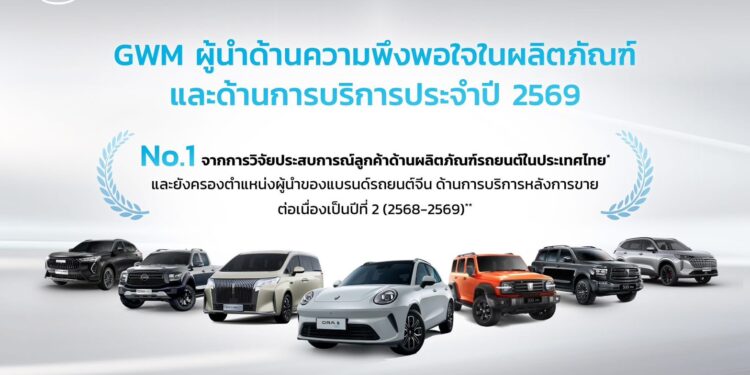 GWM ตอกย้ำผู้นำด้านบริการหลังการขายของแบรนด์รถยนต์จีนในไทย ด้วยมาตรฐาน ความโปร่งใส และความอุ่นใจที่ผู้ใช้จริงพิสูจน์แล้ว