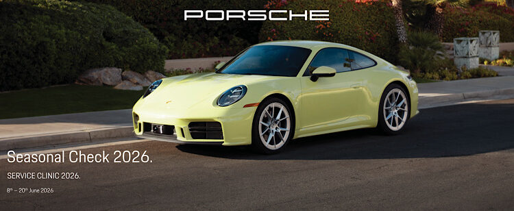 ปอร์เช่ เอเอเอสฯ ตอกย้ำมาตรฐานบริการหลังการขาย จัด Porsche Seasonal Check 2026 ดูแลรถยนต์ปอร์เช่ครบทุกไลน์อัพ มอบสิทธิพิเศษเพื่อตอบแทนลูกค้า 