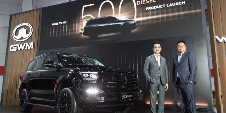 GWM เปิดตัว NEW TANK 500 3.0T DIESEL ขุมพลังดีเซล 3.0 ลิตรอย่างเป็นทางการ ราคาเริ่มต้นที่  1,669,000 บาท พร้อมสิทธิพิเศษช่วงเปิดตัว (Early Bird)เฉพาะรุ่น 4WD
