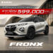 ซูซูกิ เดินหน้ากระตุ้นตลาด B-SUV ช่วงกลางปีจัดแคมเปญพิเศษ ลูกค้าซูซูกิและครอบครัวเป็นเจ้าของ SUZUKI FRONX ได้ง่ายยิ่งขึ้น รุ่น GL ราคาพิเศษเริ่มต้น 599,000 บาท จำนวน 200 คันเท่านั้น พร้อมข้อเสนอสุดคุ้มสำหรับ GLX และ GLX PLUS