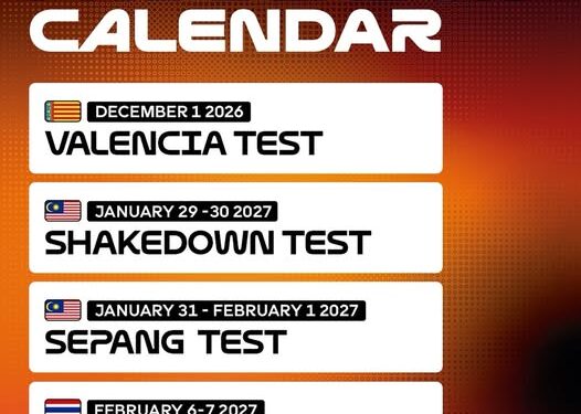 MotoGP เปิดปฏิทินพรีซีซั่น 2027อย่างเป็นทางการ! ไทยเปิดสนามแรกของปี พร้อมจัด “Buriram Test” ก่อนประเดิมศักราช “New Era” รถแข่ง 850 ซีซี